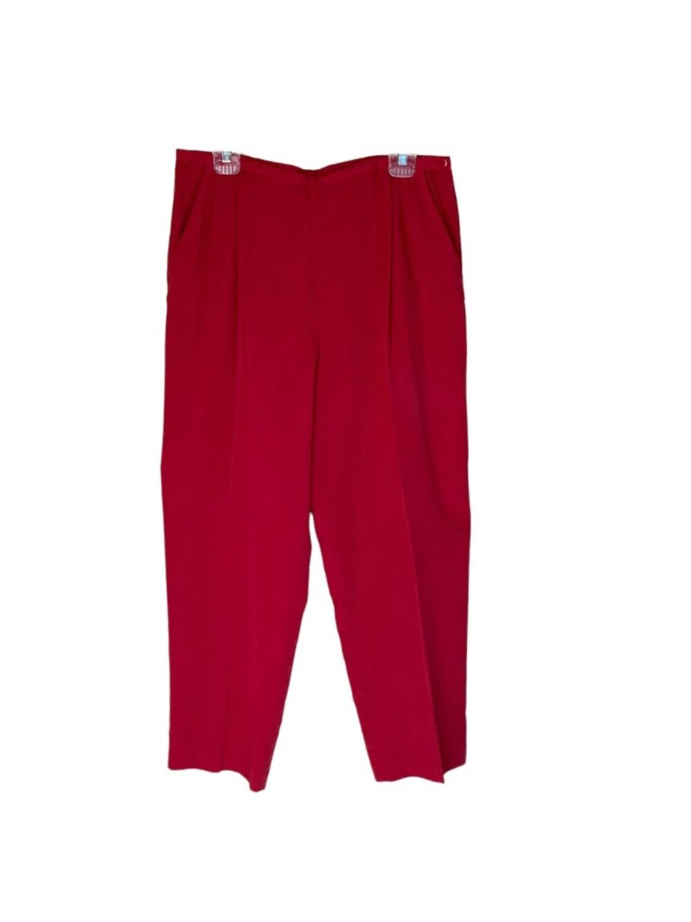 Sport Red Tencel Dress Pants - Picture 4 of 5